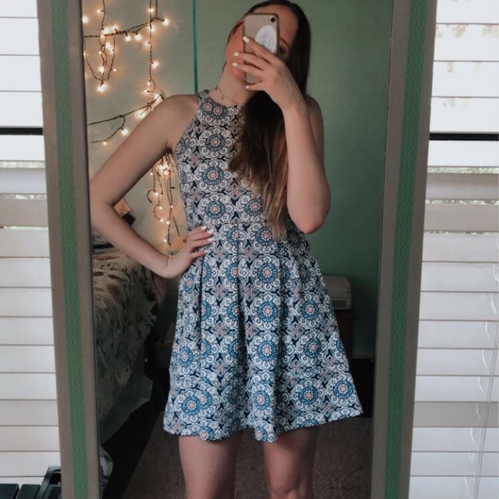 paisley mini dress